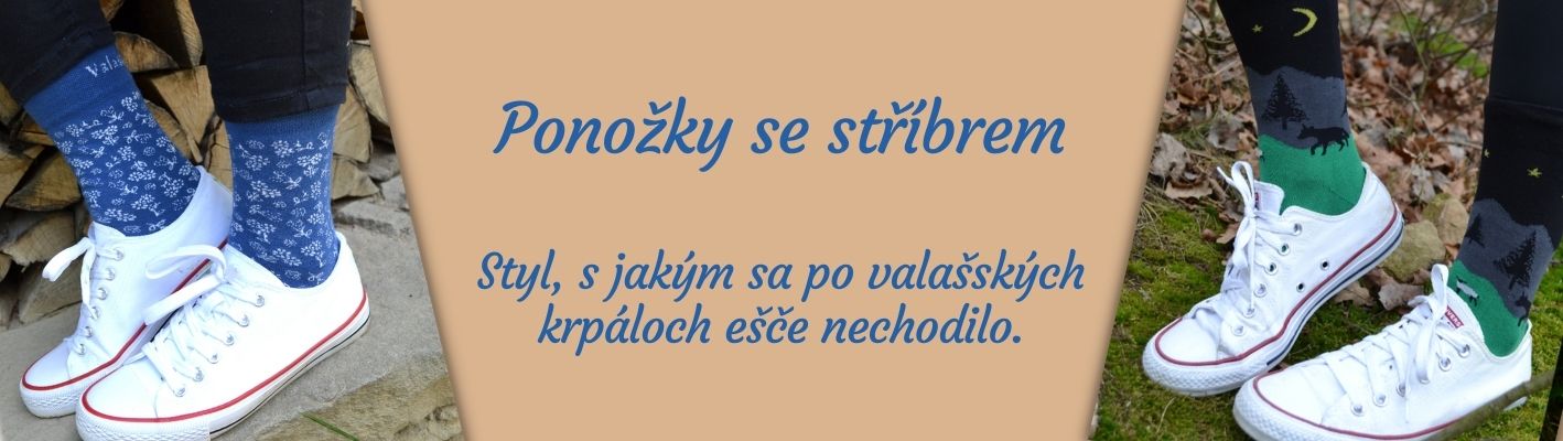 Valašské ponožky se stříbrem