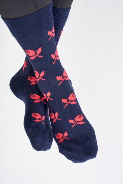ponožky s růžemi