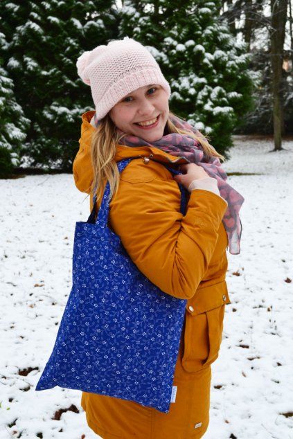 Taška látková s kvítkami