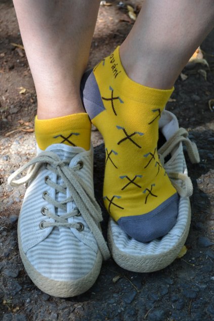 Valašské kotníkové ponožky s valaškami