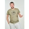 pánské sportovní tričko khaki