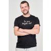 pánské černé tričko s vtipným nápisem