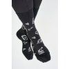 černé ponožky s kávou