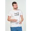 pánské bílé tričko se štamprlkama