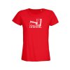 dámské tričko a su zas na dně zářivě červené