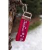 vánoční klíčenka krátká červená