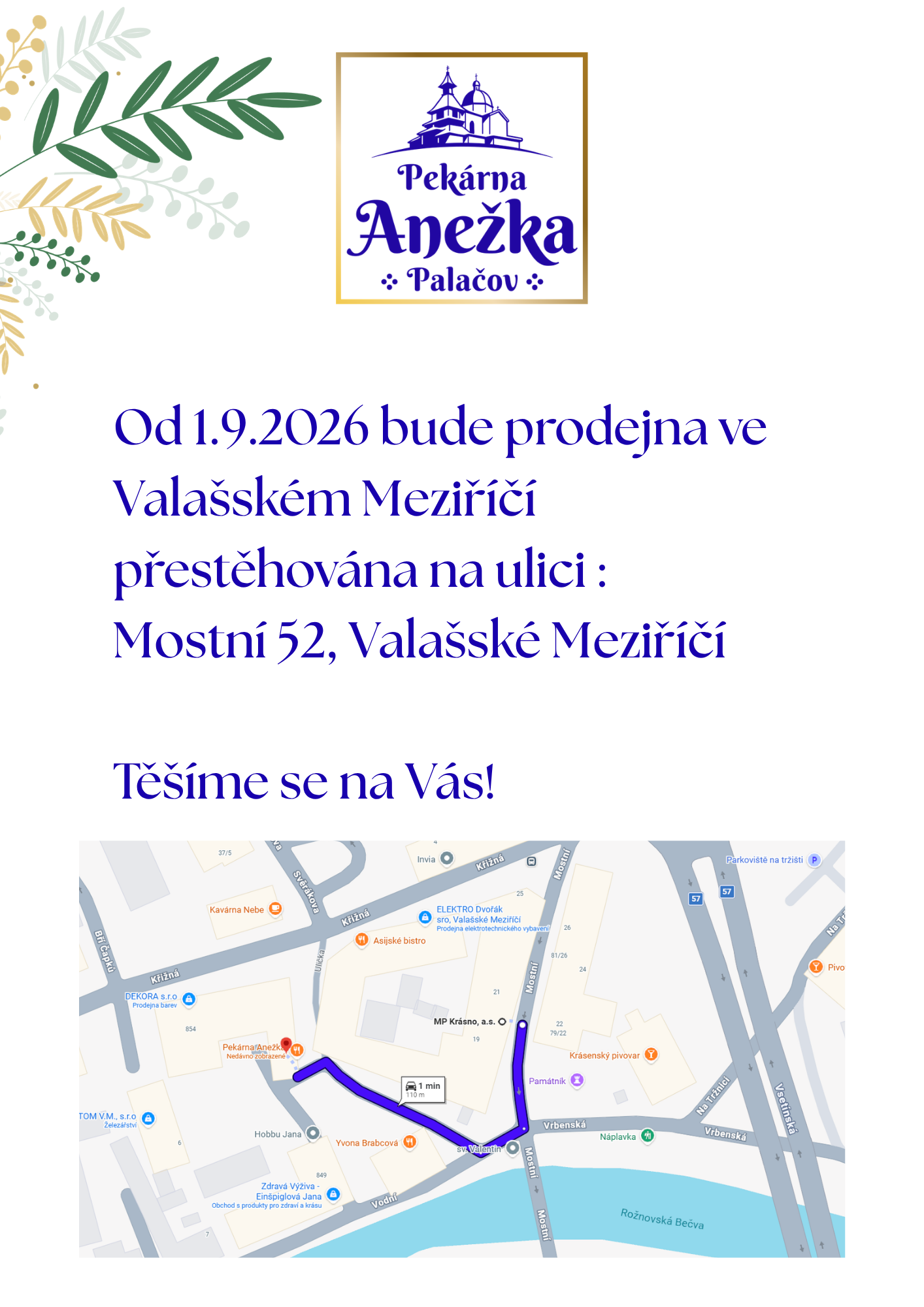 Prodejna ve Valašském Meziříčí