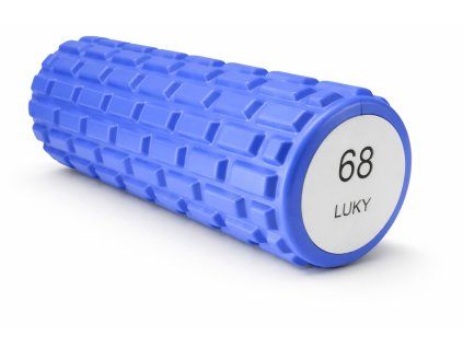 Modrý pěnový válec s detaily LUKY