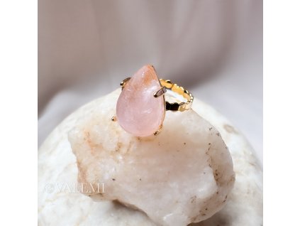 Prsten kapka s růženínem