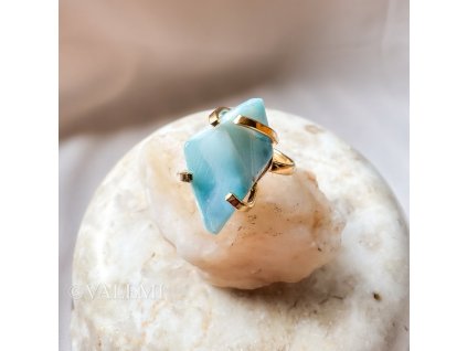 Prsten s larimarem 6