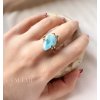 Prsten s larimarem 6