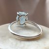Prsten s akvamarínem stříbrný typ 1