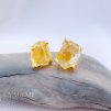 Náušnice s přírodním citrínem