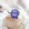 Prsten s tanzanitem stříbrný typ 2