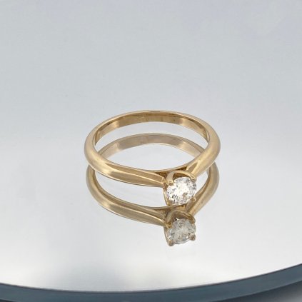 Prsten Zásnubní s diamantem - 0.32ct