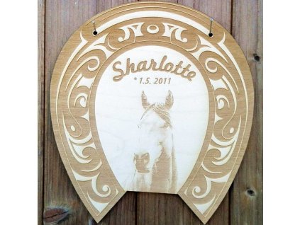 Cedulka na stáj PODKOVA