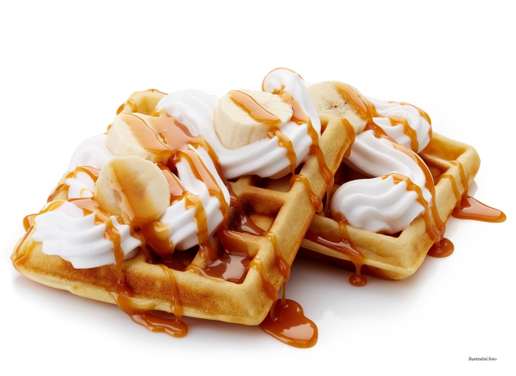 Banánové vafle bez přidaného cukru