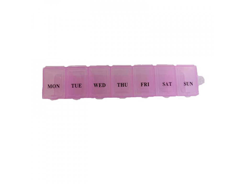Pill Box - Organizér na léky 7 dní - růžový