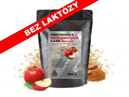 1981 bezlepkova BEZ LAKTOZY proteinova ovesna kase jablko skorice baleni 10x65g