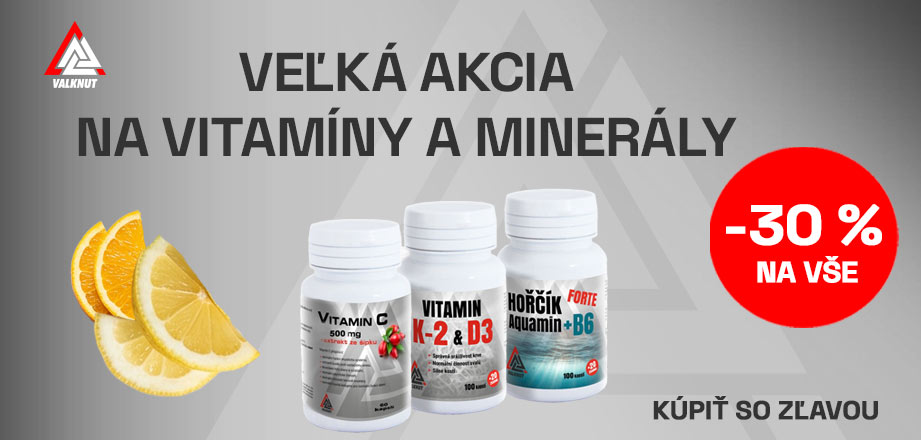 Velká Akcia na vitamíny a minerály -30 %