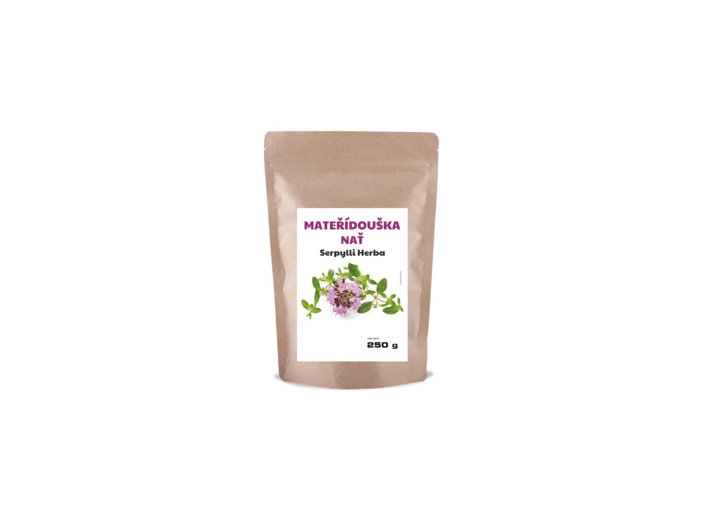 Materina dúška (Thymus Serpyllum) rezena vňať VALKNUT Obsah balenia: 250 g