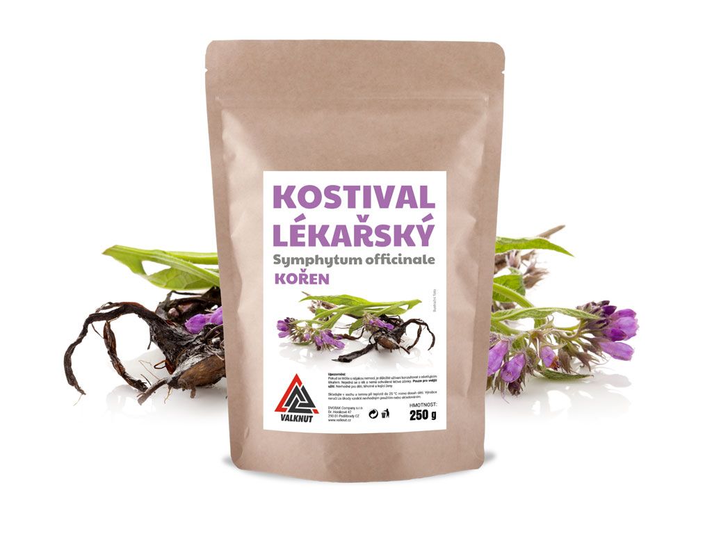 Kostihoj lekársky rezaný koreň VALKNUT Obsah balenia: 250 g