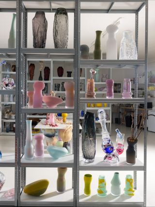 Our space, shaped by colours. A world built from our glass collections.