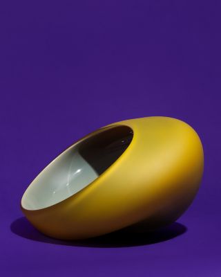 A bowl from the Fungus collection. Glass shaped into an organic form. 🪸 #ValnerStudio #FungusCollection #GlassDesign