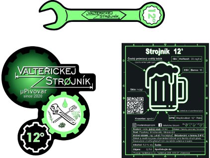 Strojník 12° komplet V2 bez ořezu