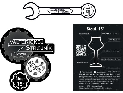 Strojník Stout 15° komplet bez ořezu