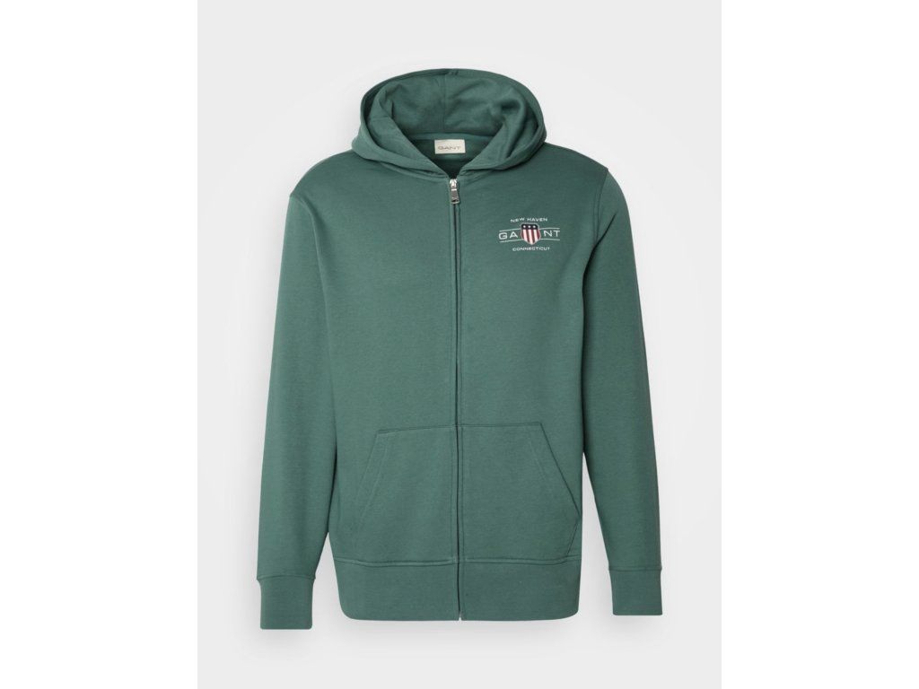 GANT zelená, na ZIP, potisk logo