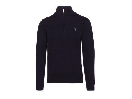 Tmavě modrý, bavlna, half zip 2