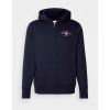 Tmavě modrá na ZIP s kapucí, potisk logo