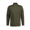 GANT olivová, half zip, vyšité logo
