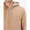GANT světle hnědá, ZIP, vyšité logo