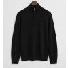 Černý, extrafine MERINO vlna, half zip