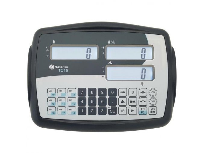 BAXTRAN TC15 Wiegeindikator mit Stückzahlfunktion und drei Anzeigen  Baxtran TC15 Wiegeindikator mit Stückzahlfunktion, 3 Anzeigen