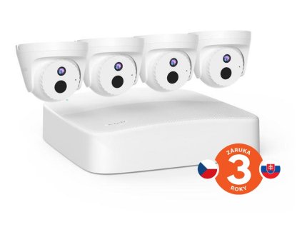 Tenda K4P-4CR - PoE kamerový set 4MPx, 4CH NVR + 4x IP kamera 4MPx, IP67, zvuk, web. rozhranie, CZ app