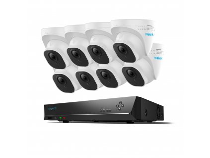 Reolink RLK16-820D8-A Smart dome 4K Security Kit with 3TB Built-In, 16-Channel NVR, 8x RLC-820A