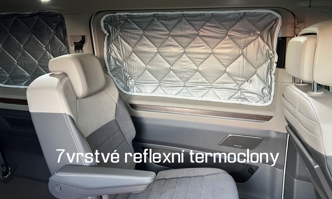 Sedmivrstvé reflexní termoclony do vozu