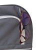 packtasche anthrazit detail brille