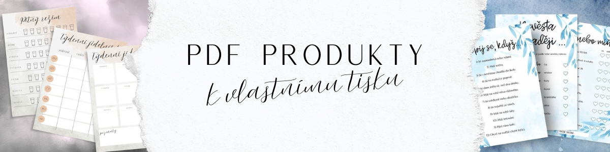 PDF produkty k vlastnímu tisku