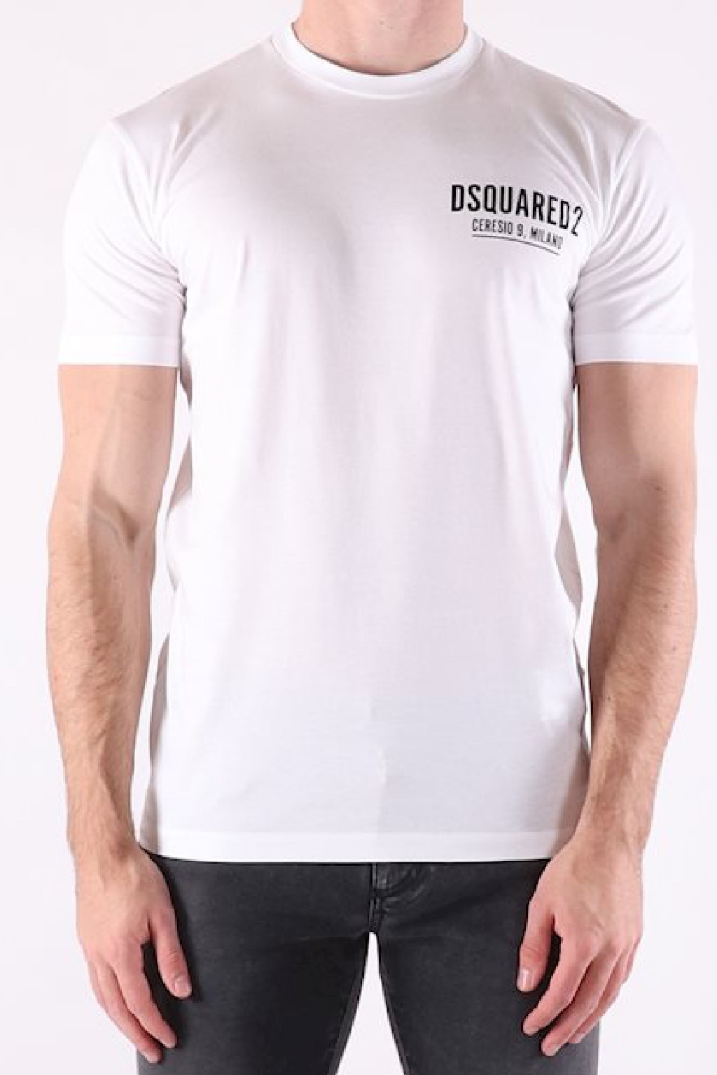 Pánské tričko Dsquared2 S71GD1116 bílé