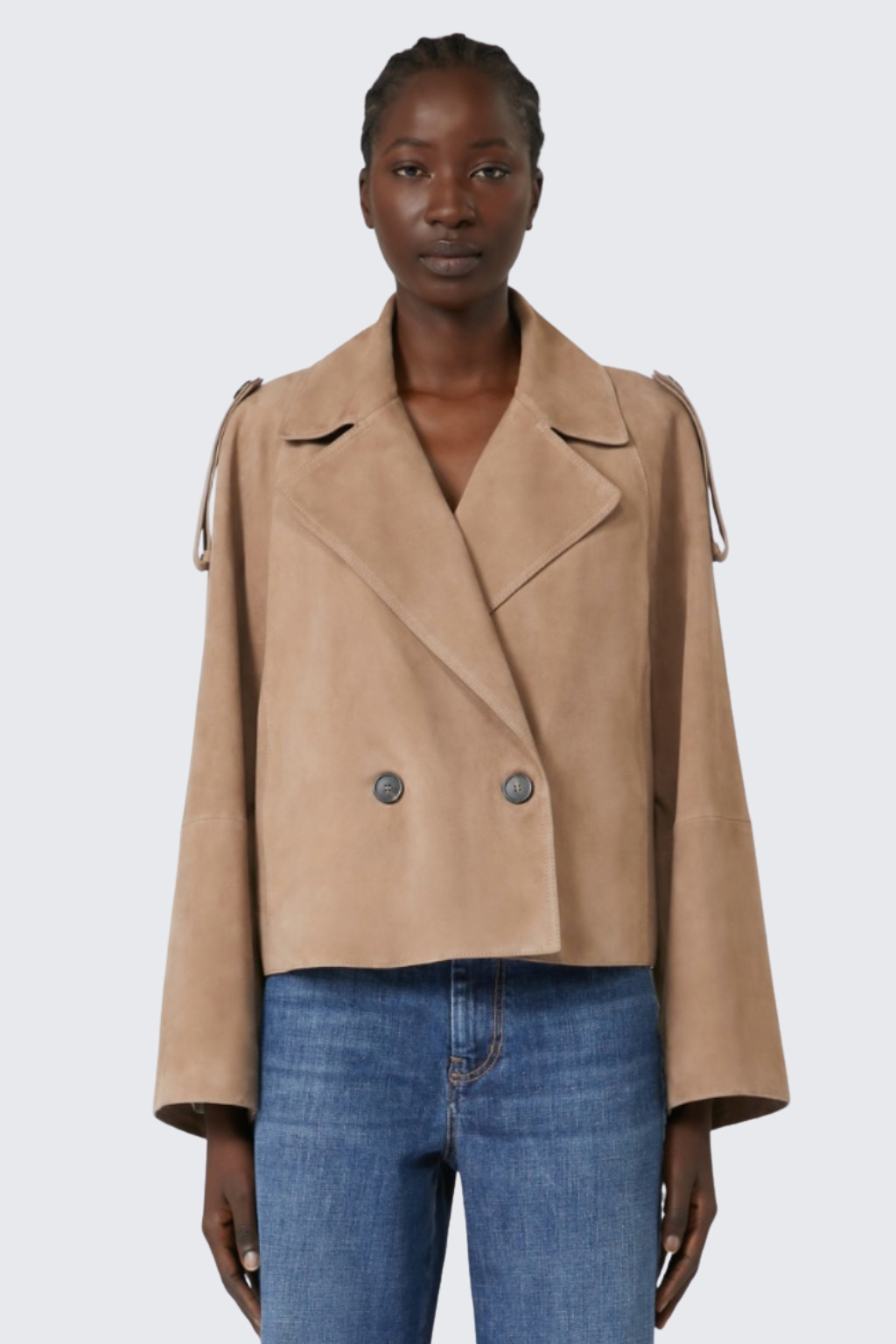 Dámský kabátek MaxMara MAGA 2525446061 světle hnědý