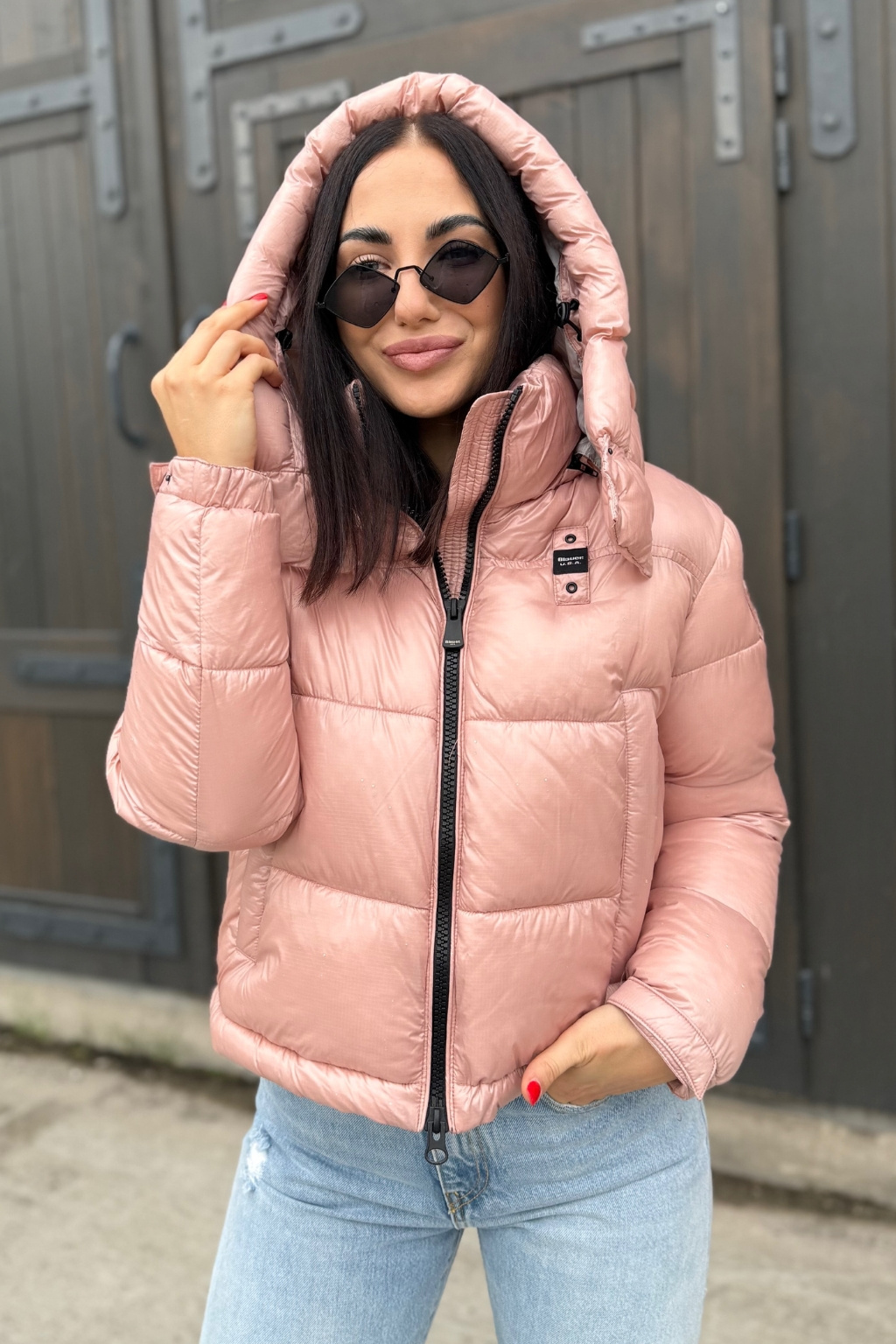 Dámská bunda BLAUER 25WBLDC02170 růžová