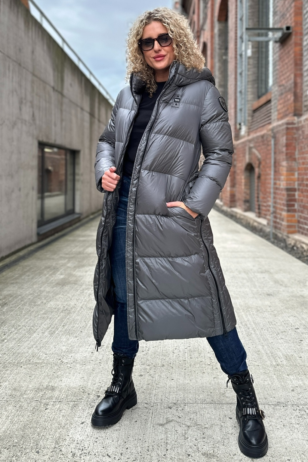 Dámský zimní kabát BLAUER 25WBLDK03161 šedá