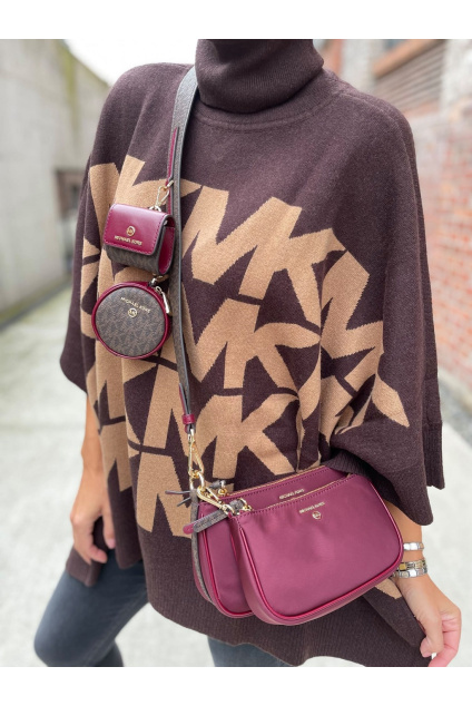 Dámská kabelka Michael Kors 32F1GT9C6C vínová 3