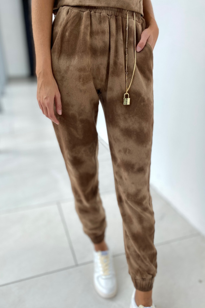 Dámské tepláky Pinko s řetízkem 1Q10AW8641D01 béžové