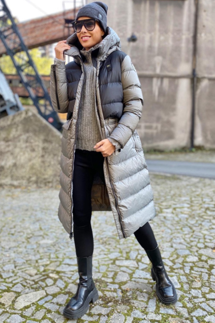 Dámská zimní bunda Blauer 21WBLDK03044 šedá 2