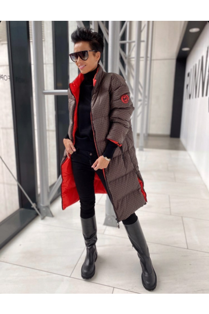 Dámská bunda Michael Kors MF1203X43D hnědo oranžová